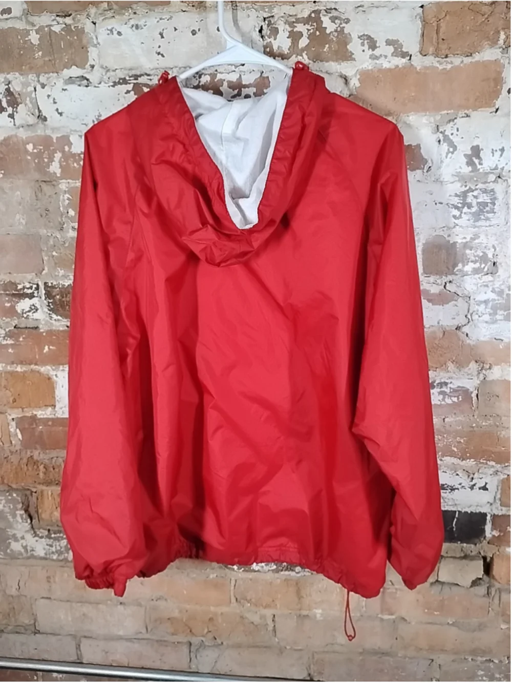 Eufaula High School Tiger Rep Red Half Zip Rain Jacket Charles River size Small - Picture 4 of 4
